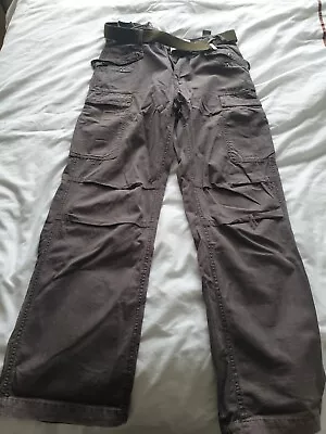 Firetrap Mens Cargo Trousers Used Excellent Condition Waist 28 Leg 32 • £0.99