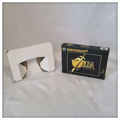 Nintendo N64 Zelda Ocarina 64 PAL UKV Handmade Empty Replacement Box With Tray • £8.99
