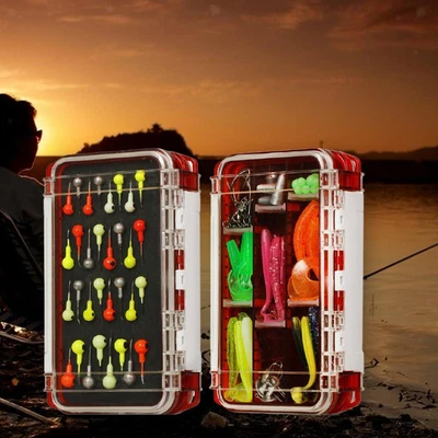 $33.59 • Buy Fishing Accessories Kit Set Tackle Box Lures Fishing Tool Gear Saltwater