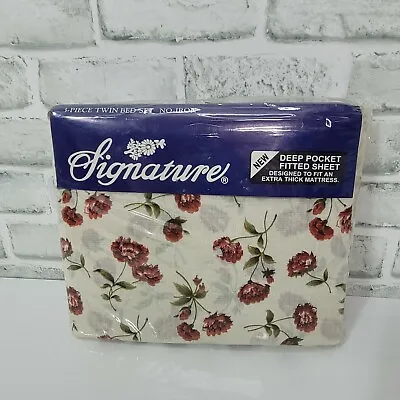 Vintage Signature Cottagecore Floral Deep Pocket 3pc Twin Sheets Set • $27.59