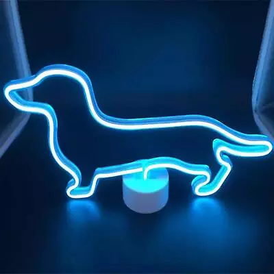 £13.71 • Buy Neon LED Light Dachshund Dog Lamp Decorative Battery Lighting Night Light Advertising