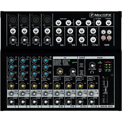 Mackie Mix12FX 12-Channel Compact Mixer With Effects • $149.99