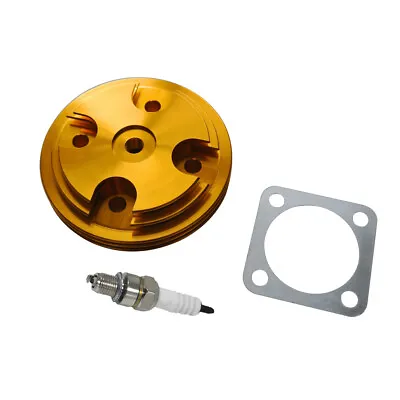 Cylinder Head Cover Straight Head Kit For 66/80cc 2 Stroke Engine Motorized Bike • $19.99