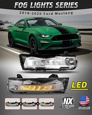 2PCS LED Fog Lights For Ford Mustang 2018-2023 Clear Lens Relpacement Left+Right • $319.99