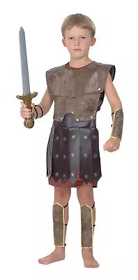Warrior Boy Fancy Dress Party Costume Age 7-9 Age 6 - 8 Years • $31.80