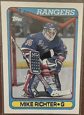 1990-91 Topps Hockey #330 Mike Richter • $0.49