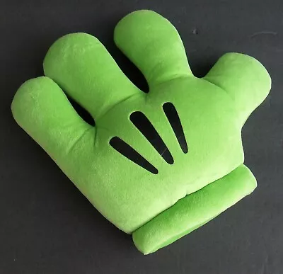 Disney Parks Mickey Mouse Lime Green 10  Left Hand Glove Soft Plush EUC • $1.99