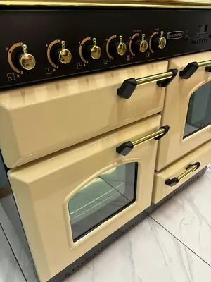 FULL GAS LEISURE BY RANGEMASTER  110 RANGE COOKER IN CREAM / BRASS.Ref-ED113 • £1195