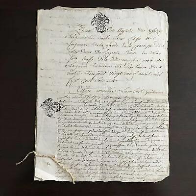 Written Legal Act May 1760 Poitiers 18th Century Lordship Of The Garde La Grolle • $28.51