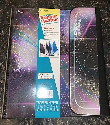Trapper Keeper 80s Retro Collection Glitter Galaxy 1in Binder NWT • $10.99