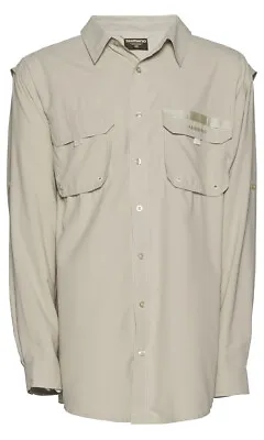 $59.95 • Buy Shimano Vented Shirt Fishing Shirt Long Sleeve Oatmeal Colour
