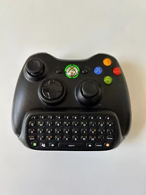 Xbox 360 Wireless Controller With Chatpad Keyboard Genuine OEM Black Tested • $21.99