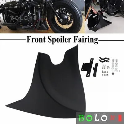 $51.89 • Buy Motorcycle Lower Chin Fairing Spoiler For Harley XL Dyna V-ROD Softail Touring