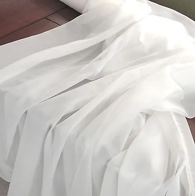 25 Yards 120  Wide Voile Chiffon Fabric Sheer Draping Drape Panel Dress Wedding • $67.88