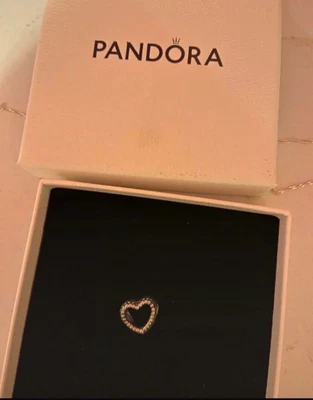 £20 • Buy Pandora Silver Open Heart Charm 
