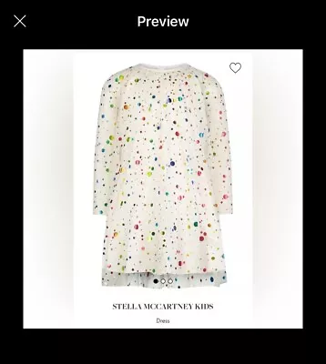 STELLA MCCARTNEY Girls Sparkle Dress • $79