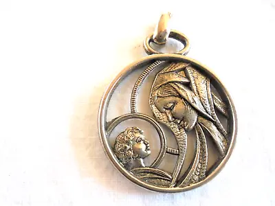 Vintage Madonna And Child Mary And Baby Jesus Pendant • $6.99