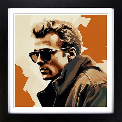 James Dean Art Deco Wall Art Print Framed Canvas Picture Poster Decor • £34.95