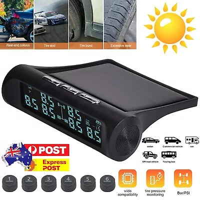 TPMS Wireless Car Tire Tyre Pressure Monitor Monitoring System + 6 Sensors AU • $57.59