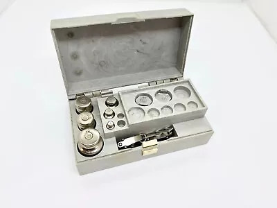 RARE Vintage Boxed Set Of Jewellers Apothecary Scales Weights From 2 - 50 Grams • $34.99
