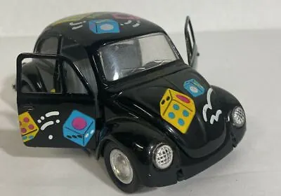 Volkswagen Beetle Ss 5702 Classic Pullback Car Minicar Black • $8.99