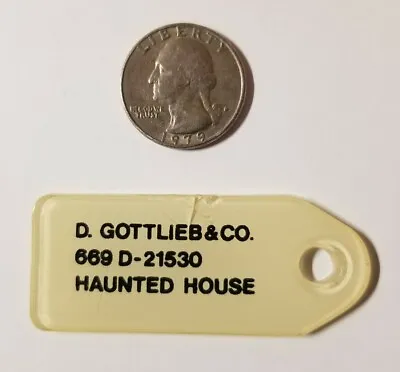 Gottlieb Haunted House Pinball Machine Promo Keychain Fob Rare Promotional • $35