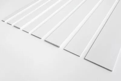 White -  1 Metre Durable PVC Flat Bar In Multiple Sizes  Trim Architrave Cover • £3.49