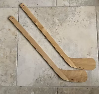 2 Wooden Hockey Mini Sticks L 24” • $17