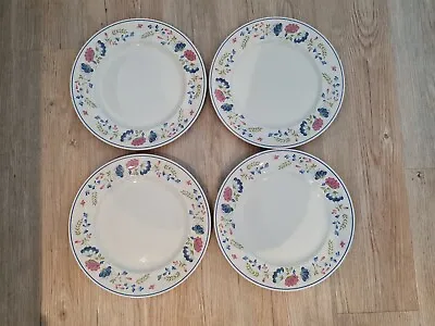 £27.89 • Buy 4 X 1980s BHS Priory Dinner Plates 10  Inch 26cm Floral Vintage Great Condition 