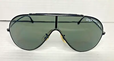 Bausch & Lomb Vintage Black Wings Sunglasses • $90