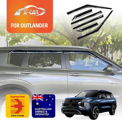 $74.24 • Buy Premium Weathershields For Mitsubishi Outlander 21+ Window Visor Weather Shields