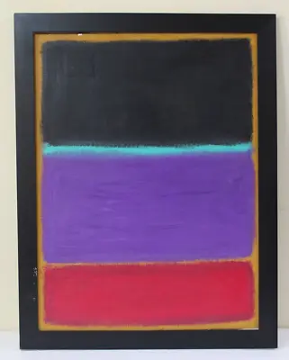 Gorgeous Mark Rothko Oil On Canvas 1957 In Good Condition Very Nice • $399