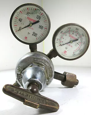 Vintage Marquette Welding Oxygen Pressure Regulator GW-6-1-10 Glass Gauges • $14.98