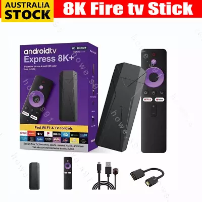 Fire TV Stick 8K UHD Android 13.0 Media Player WiFi6 With Bluetooth Voice Remote • $58.99