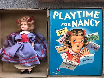 Vintage Playtime For Nancy Book Doll Set 1951 W Box Marcie Read & Play RARE! • $71.99