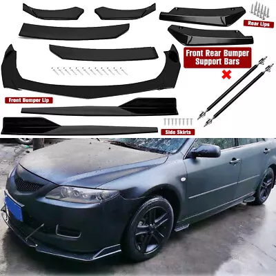 For Mazda3 Hatchback Front Rear Bumper Lip Spoiler Splitter Body Kit Side Skirt- • $55.99