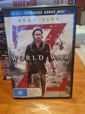 World War Z - Includes Exclusive Bonus Disc - (DVD 2013) T21 • $9.99