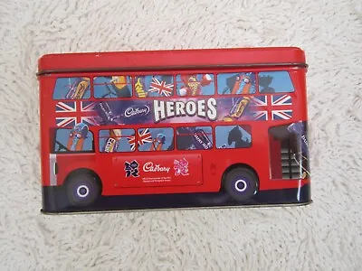 Cadbury's Heroes 2012 Olympics Red Double Decker London Bus Tin • £4