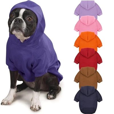 $6.99 • Buy 2 Leg Pet Dog Clothes Cat Puppy Coat Winter Hoodies Warm Sweater Jacket Clothing