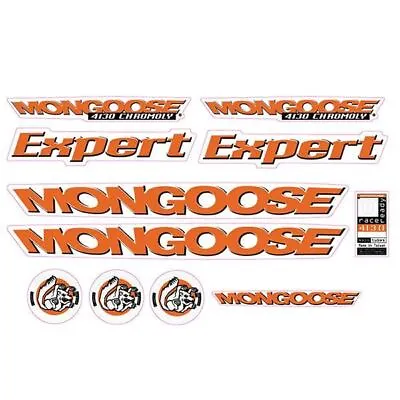 Mongoose - 1998 Expert For Grey Frame - Decal Set - Old School Bmx • $88