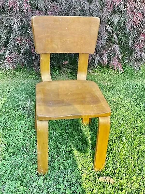 RARE Mid Century Modern Original Thonet Bentwood Plywood Children's Chair #14 • $165