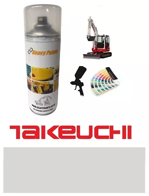 £22.99 • Buy Takeuchi Light Grey Excavator Paint High Endurance Enamel Paint 400ml Aerosol