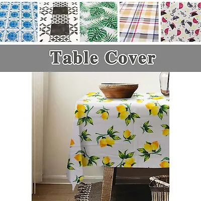 52 X52 Vinyl Tablecloth Heavy Duty Flannel Backed Waterproof Oilproof Tablecover • $7.99