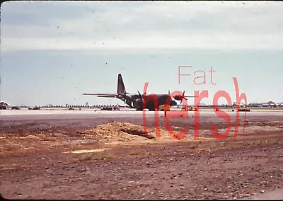 1970 Amateur 35mm Slide Photo Negative Vietnam Da Nang C130  Plane At Airbase • $18.95