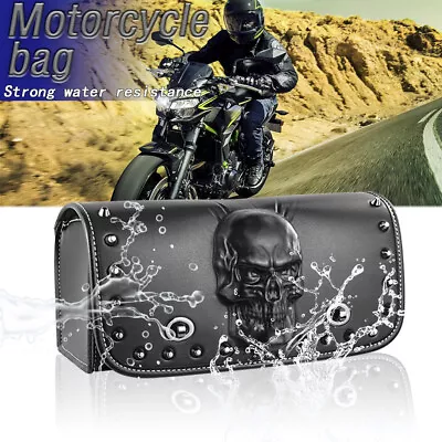 Motorcycle Handlebar Bag Tool Fit For Harley V-Rod Touring CVO Skull • $28.83