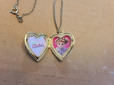 Vintage 1985 Mattel My Child Doll Golden Heart Locket With Picture!  • $37.95