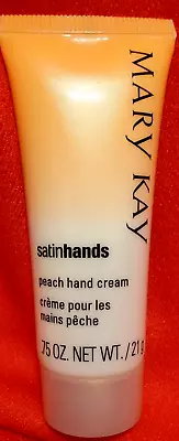 Mary Kay Satin Hands PEACH HAND CREAM Travel Size 0.75 Oz. New No Box • $5.25