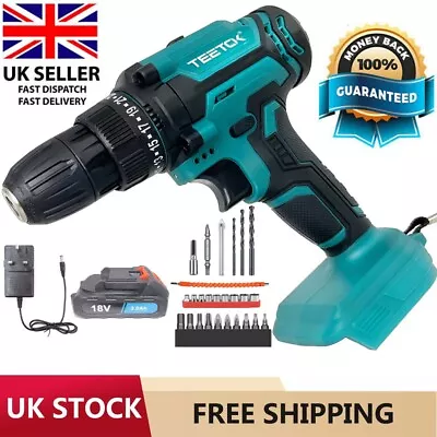 For Makita 18V Cordless Electric Drill Impact Wrench Driver LXT 25+3 Mode 45NM ! • £29.29