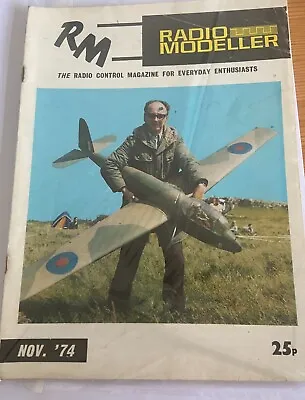 Vintage Rm/radio Modeller November 1974 Model Aircraft Hobby Magazine • £1.99