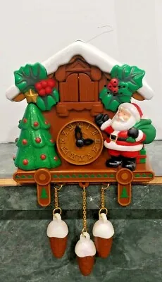 Santa's Action World Musical Christmas Cuckoo Clock Kurt Alder SEE VIDEO W/box • $39.95